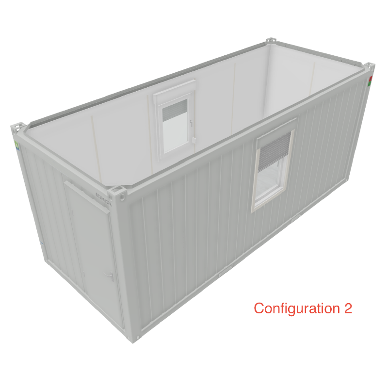 Module bureau pro VEGA20L Configuration 2 BLANC - RAL 9010_0