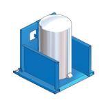 Plateforme enfourchable inox - prise de conteneur pour l'industrie chimique_0