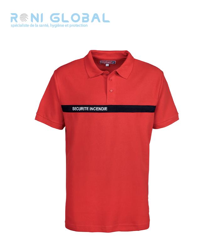 Polo de travail Sécurité Incendie - CITY GUARD - 100% coton, 240 g/m² avec broderie_0