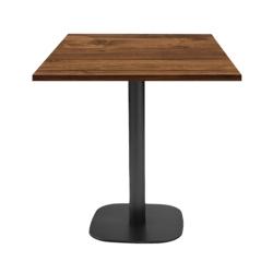 Restootab - Table 70x70cm - modèle Round chêne hunton - marron fonte 3760371511341_0
