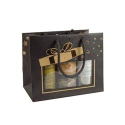 Sac Middle Horizontal M.Lupin III kraft brun poignées papier 24+14x19,5cm par 120 - 3700481692660_0