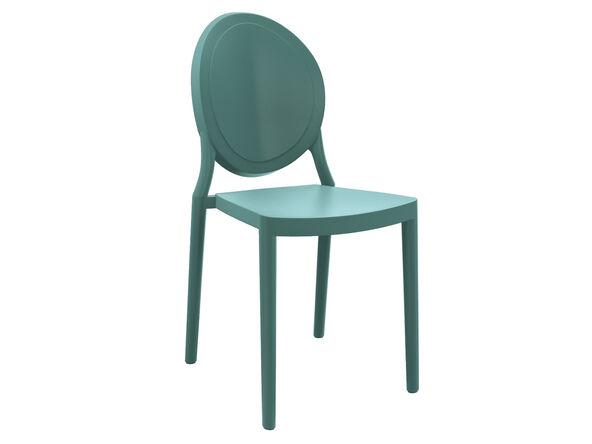 Lot de 2 Chaises Outdoor Léon - pour l'extérieur - Colorées, Empilables, Légères - Dimensions L41 x P50 x H85 cm_0