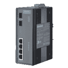 Switch Rail DIN industriel 4 ports Gigabit PoE+ 802.3at - 2 ports SFP - Référence: EKI-2726FHPI-AE_0