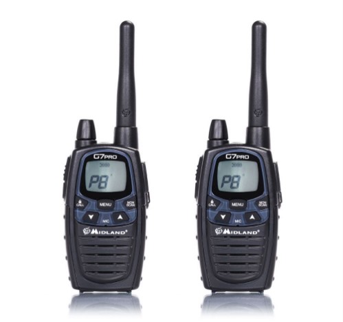 Talkies walkie Midland G7 PRO - Twin Pack Noir - Design moderne, écran large, 16 canaux PMR446_0