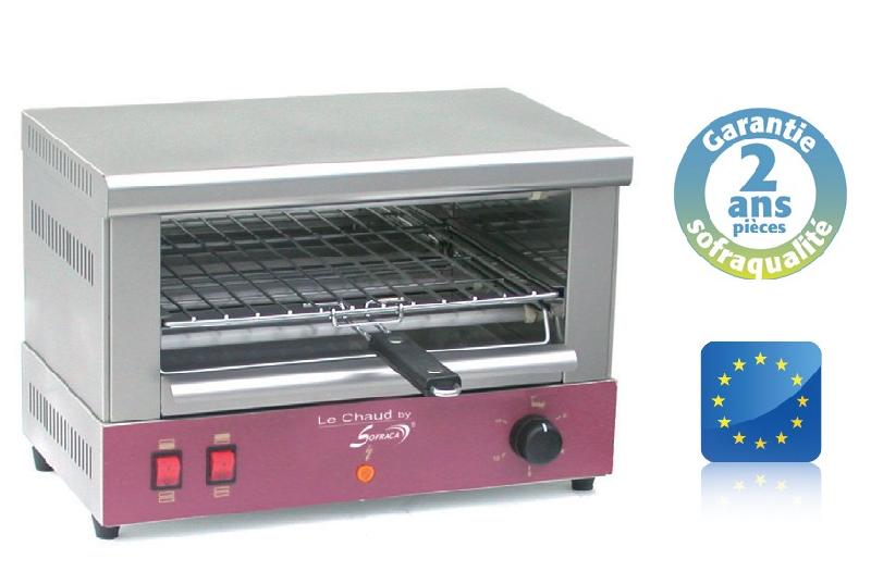 Toaster professionnel ACT100 - 1 étage - 230V - 2000W - tubes quartz pour cuisson sans fumée ni odeur_0