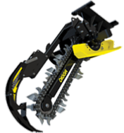 Trancheuse de sol Digga Bigfoot - profondeur 900 mm - largeur 150 mm (options 100 mm et 200 mm) - moteur Eaton 2K_0