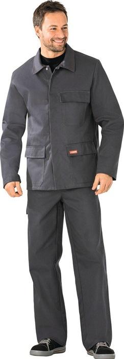 Veste de protection pour soudeur Réf. 1709 taille 58 grise 100 % coton sergé diagonal PLANAM_0