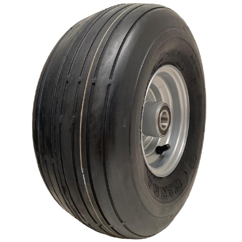 Pneu tondeuse 15x6.00-6 4ply Multi turf rib sur jante BB 20mm - Wanda P508_0
