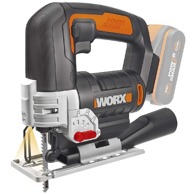 WORX - Scie circulaire sans fil 20V - WX543.9 - Ø max 80 mm - Livrée sans batterie ni chargeur_0