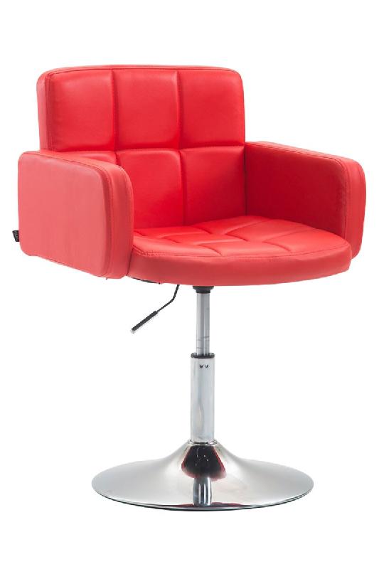 CLP Fauteuil lounge Los Angeles similicuir Rouge - rouge polyester 152152305_0