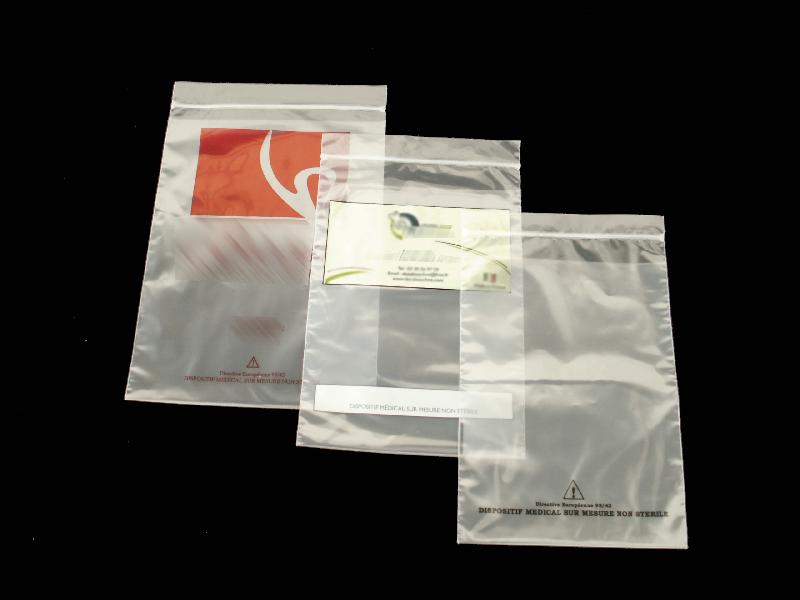 ECO-RESPONSABLE : 1000 Sacs double poche kangourou, recyclé, fermeture flexi-pression zip, personnalisés 2 couleurs - KGZPIN-DN02/R52P_0
