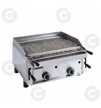 Grill à poser charcoal à gaz pierres de lave 2 brûleurs 530 x500 - GC600_0