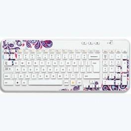 LOGITECH CLAVIER SANS FIL K360 BLANC PAISLEY 920-004109