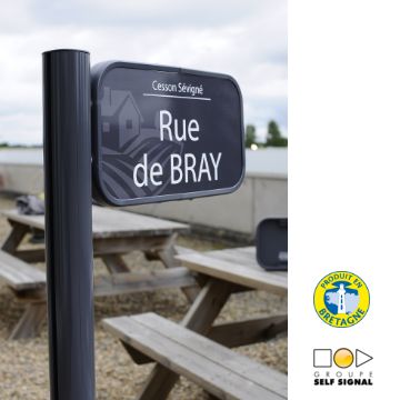 Panneaux de rue en aluminium - Gamme Armen avec kit de visserie complet et thermolaquage RAL_0