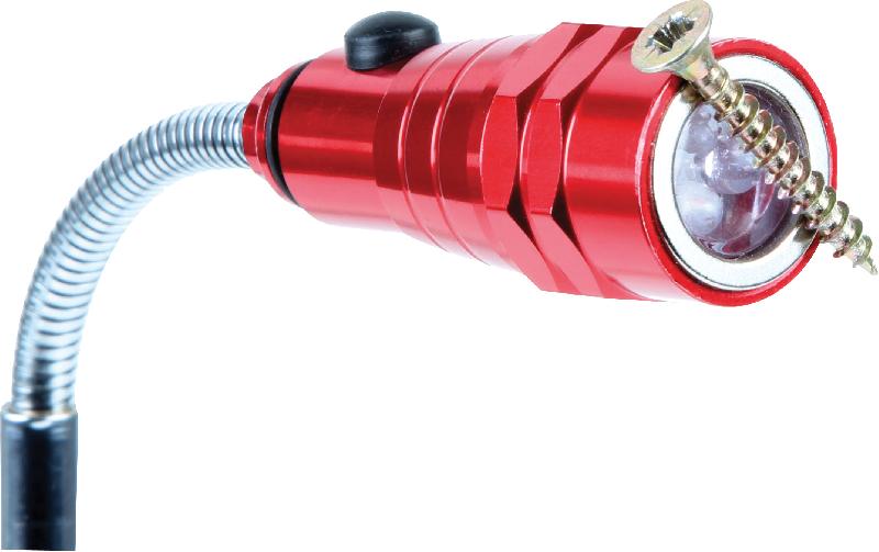 PEREL - LAMPE TORCHE 3 LED RALLONGE PRÉHENSION MAGNÉTIQUE - 929036_0