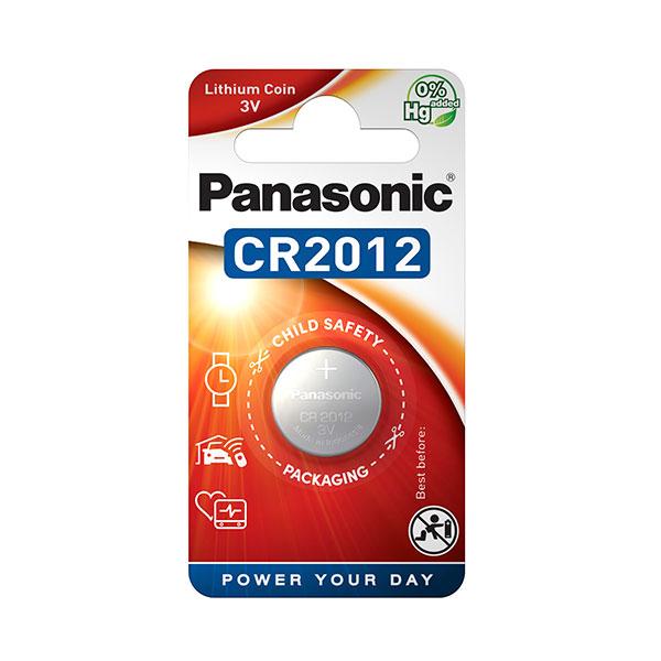 PILE BOUTON LITHIUM BLISTER CR2012 PANASONIC 3V 55MAH_0