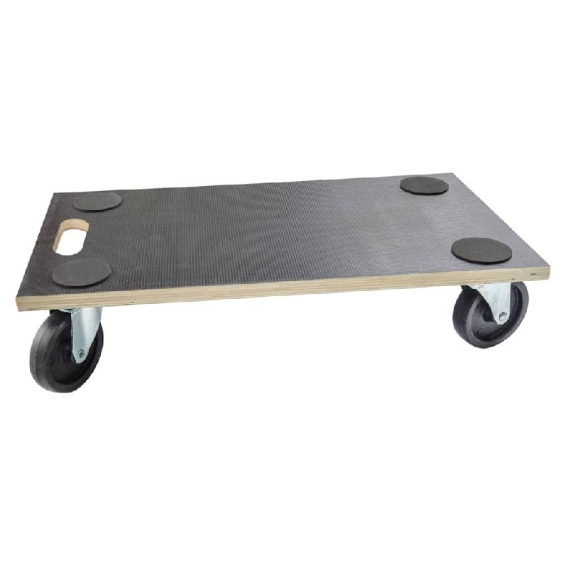 Practo home rouleau pour meubles 300 kg bois noir 446152_0