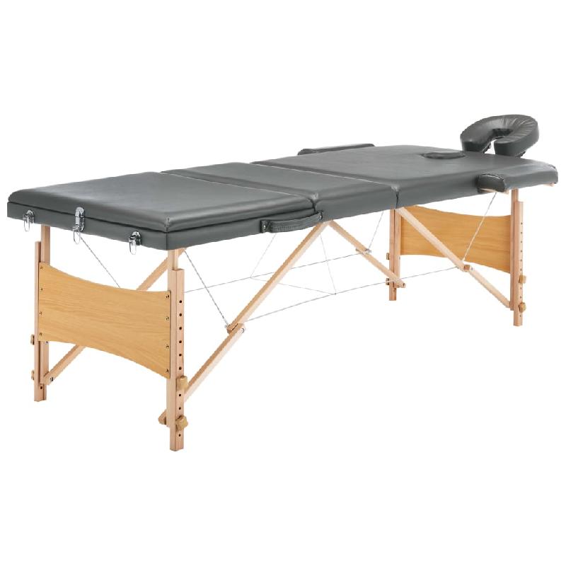 TABLE DE MASSAGE AVEC 3 ZONES CADRE EN BOIS 186 X 68 CM ANTHRACITE02_0001801_0