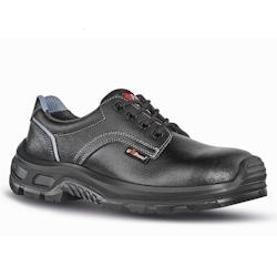 U-Power - Chaussures de sécurité basses sans métal TIGER - S3 SRC - Environnements humides - Taille 41 - Noir - Cuir hydrofuge - Ligne Rock & Roll_0