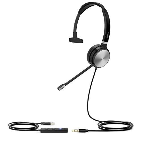 YEALINK UH36 Mono Teams - Casque USB monaural certifié Microsoft Teams avec microphone antibruit_0