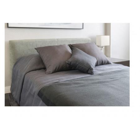 Applique murale Gina - abat-jour rond en tissu - structure en métal nickel satiné avec flexible_0