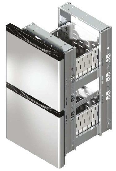 Bloc tiroir pour arrière-bar 1/2-1/2 inox - 280x410x330 mm - NTFGB2I_0