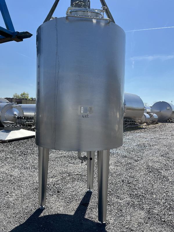 Cuve Prominox 2000 L - Inox 304 L - CUV472 - 3 pieds - Agitation centrale et pendulaire_0