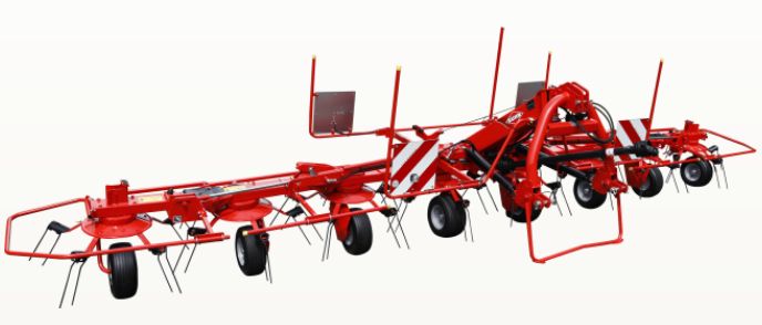 Faneuses GF 1002 avec 4 à 8 rotors - KUHN - Largeur de travail 5,20 m à 7,80 m - Compactes et fiables