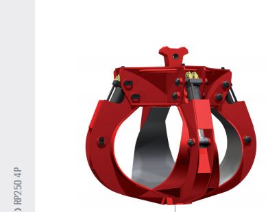 Grappins RP250 4P Rozzi - Compact avec vérins intégrés, carters de protection et dispositif de rotation_0
