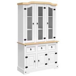 Helloshop26 - Buffet bahut commode armoire meuble de rangement organisateur cuisine salle de séjour salon haut Corona 112 x 43 x 196 02_0034220 - 300_0