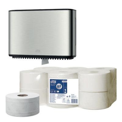 KIT distributeur -50% + 12 mIni bobines papier toilette Tork_0