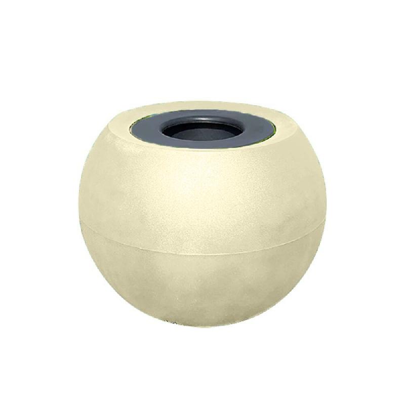 PLAST'UP ROTOMOULAGE Pot de fleurs sphérique xxl speranza 325l - SABLE - beige 0637962081749_0