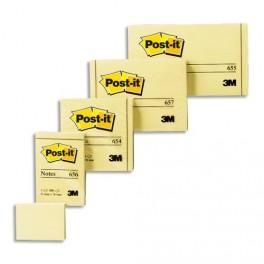 POST-IT BLOC REPOSITIONNABLE DE 100 FEUILLES 51 X 76 MM JAUNE 656E