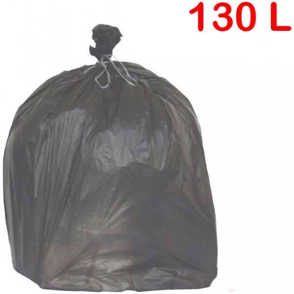 Sac poubelle à déchets légers - 130 litres - PE haute densité - Marque Rolléco_0