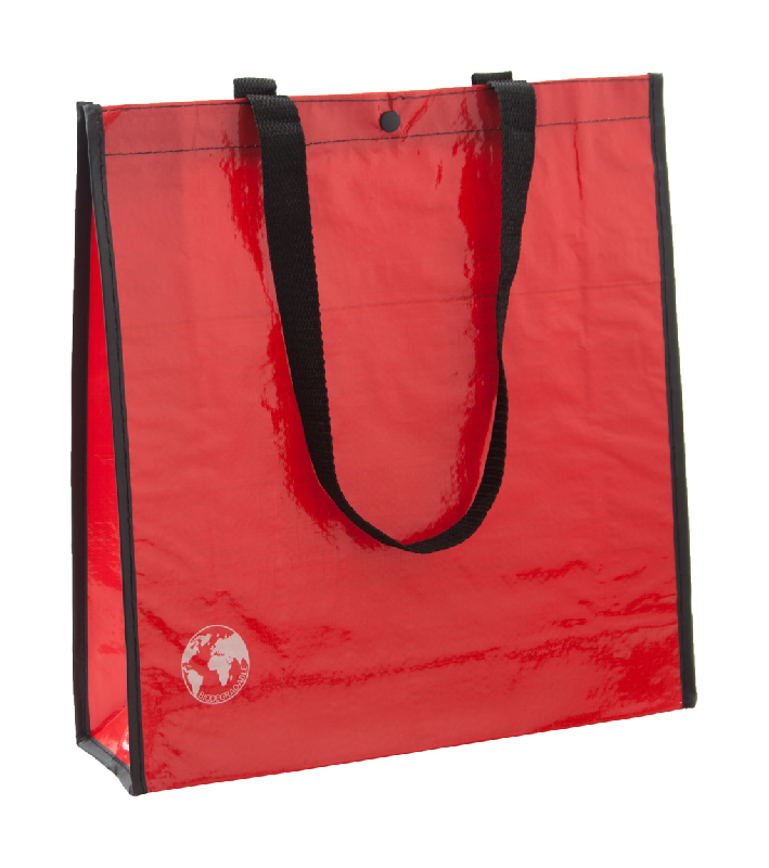 Sac shopping biodégradable - fermeture à pression - PP tissé 120 g/m²_0