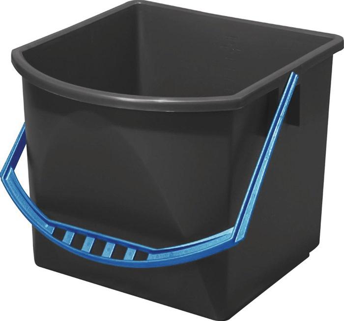 Seau 17 l plastique noir pour chariot nettoyage 9000 472 060-064 VERMOP_0