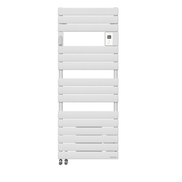 Sèche-serviettes mixte connecté Adélis Mixte digital avec soufflerie 2000W blanc carat - Atlantic - 862684_0