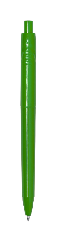 Stylo à bille en plastique RPET - Encre bleue - Couleur verte - Poids 10 g_0