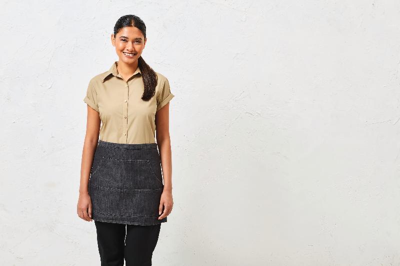 Tablier de travail taille 'Denim' - Réf: PR125 - 70% coton / 30% polyester sergé_0