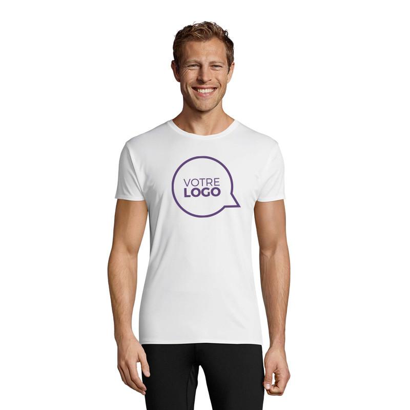 Tee-shirt sport Sprint blanc - Tee-shirts personnalisés blanc_0