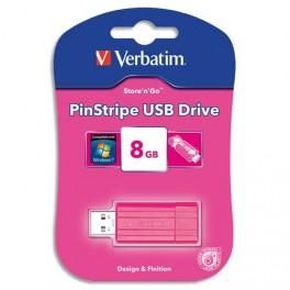 VERBATIM CLÉ USB PINSTRIPE 8GB ROSE