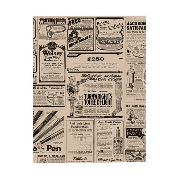 1000 feuilles ingraissables kraft brun Fast Food 'Times' 28x34 cm – papier parchemin 34 g - 3000000199466_0