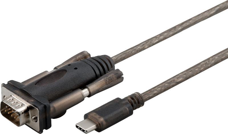 Microconnect USB3.1CRS232 - Câble série USB C vers DB9 - 1 m - Noir - Mâle/Mâle_0