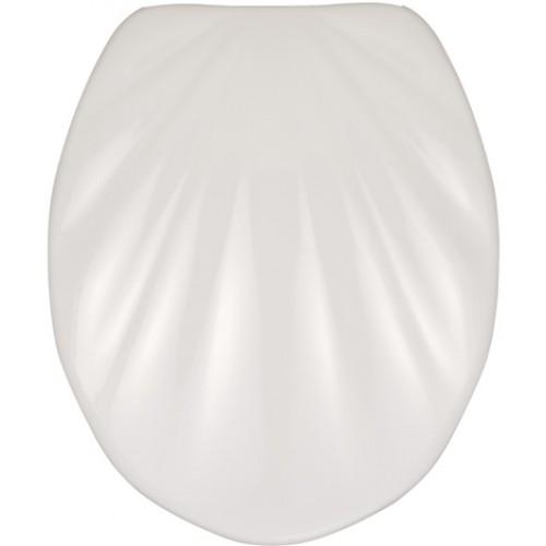 ABATTANT WC - THERMODUR - EASY-CLOSE - RELIEF COQUILLAGE WENKO