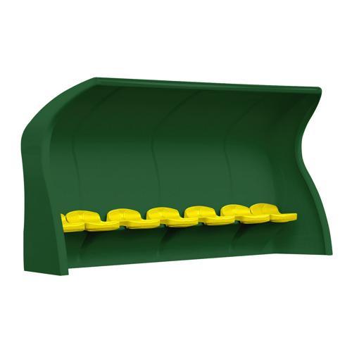 ABRI DE TOUCHE MONOBLOC VERT - ASSISE INDIVIDUELLE