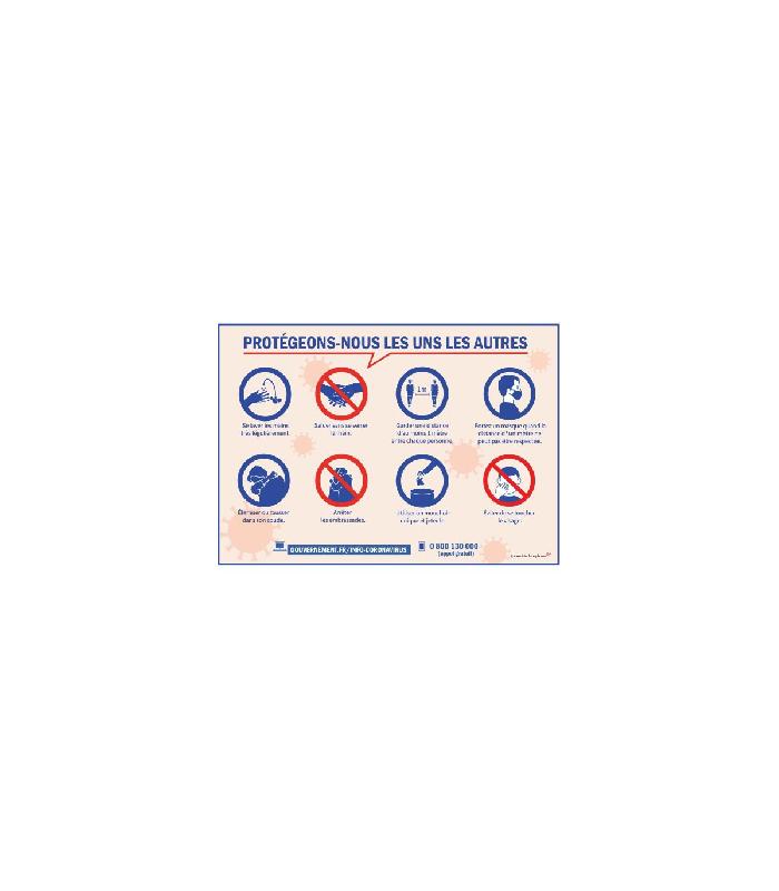 Autocollant - Marquage de protection et prévention anti virus - A2 PRO407A2_0