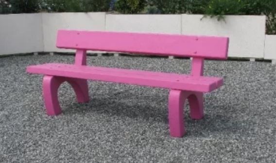 Banc public Platane en béton armé - idéal pour parcs, jardins et promenades - Coordonné avec la banquette Chêne_0
