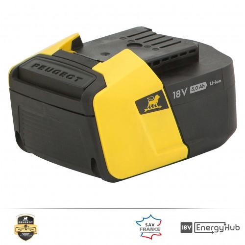 BATTERIE 5,0AH ENERGYHUB 18V - LITHIUM ION - ENERGYHUB-18V50 PEUGEOT