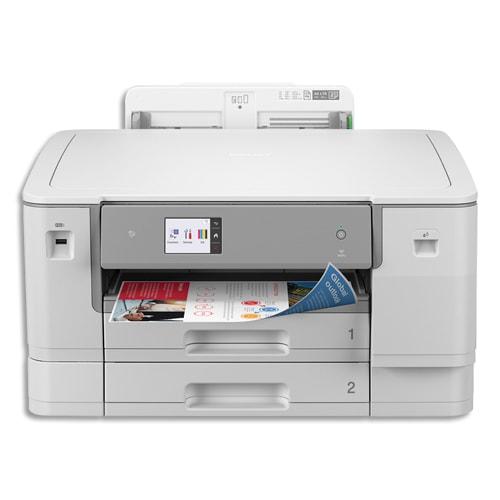Imprimante jet d'encre couleur A3 WiFi professionnelle Brother HL-J6010DW - impression recto-verso, écran tactile 6,8 cm, NFC, encres haut rendement_0