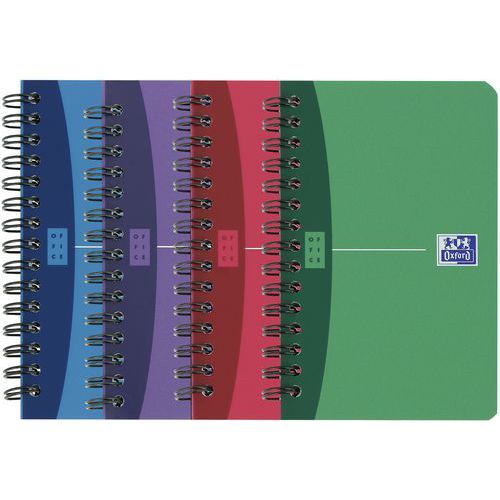 CARNET OFFICE SPIRALE 9X14 180 PAGES 90G QUADRILLÉ 5/5 - OXFORD